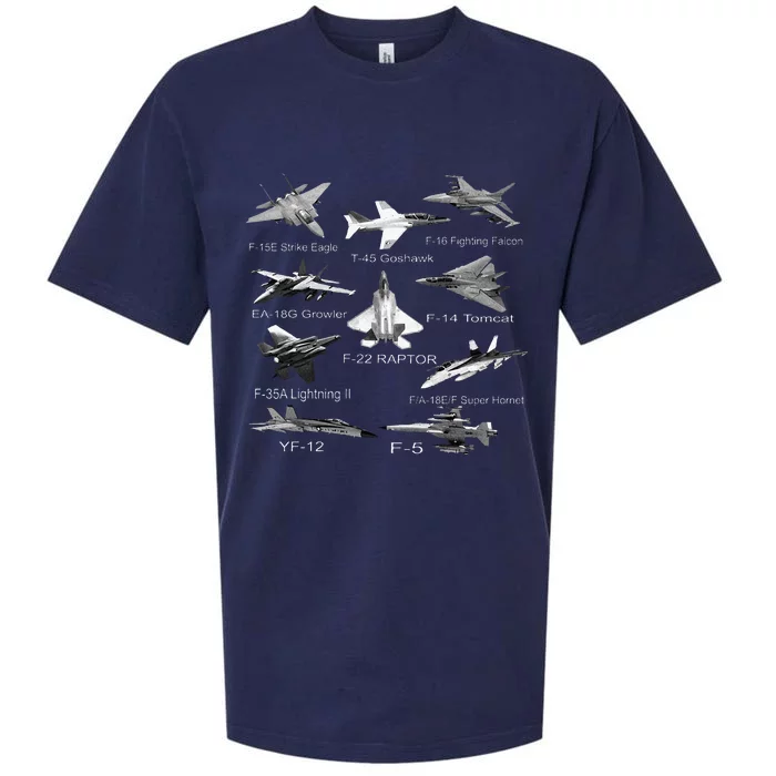 American Fighters Jets F22 Raptor F14 Tomcat Plane Sueded Cloud Jersey T-Shirt