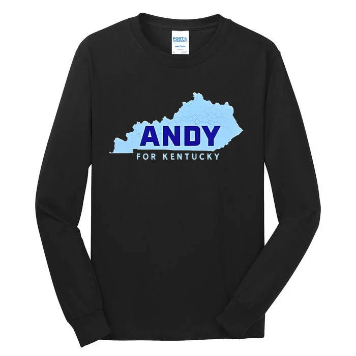 Andy For Kentucky Map Tall Long Sleeve T-Shirt