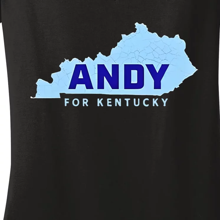 Andy For Kentucky Map Women's V-Neck T-Shirt