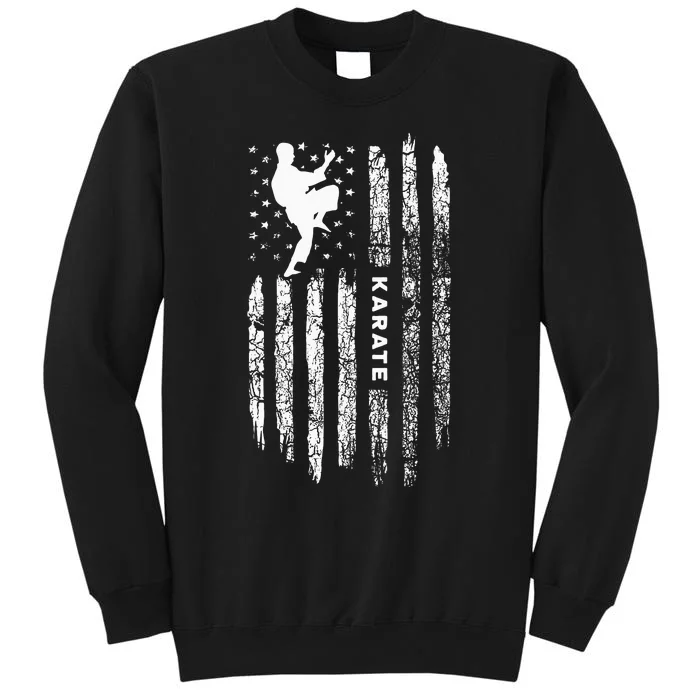 American Flag Karate Clothing Karateka Vintage Karate Sweatshirt