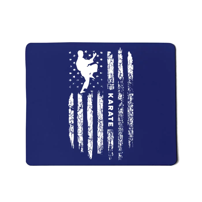 American Flag Karate Clothing Karateka Vintage Karate Mousepad