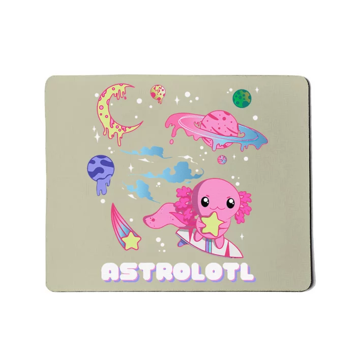 Astrolotl, Funny Kawaii Pastel Goth Aesthetic Axolotl Mousepad