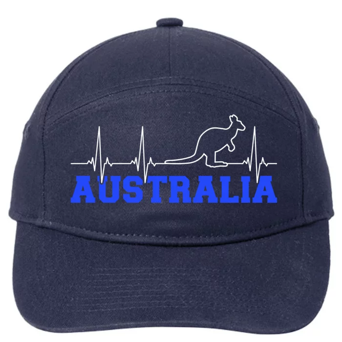 Australia Frequence Kangaroo Gift 7-Panel Snapback Hat