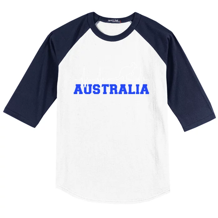 Australia Frequence Kangaroo Gift Baseball Sleeve Shirt