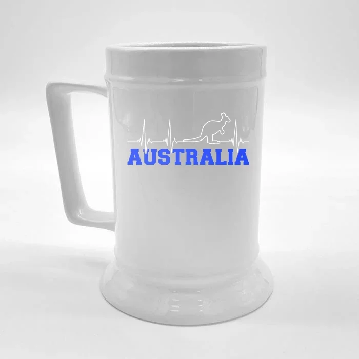 Australia Frequence Kangaroo Gift Front & Back Beer Stein