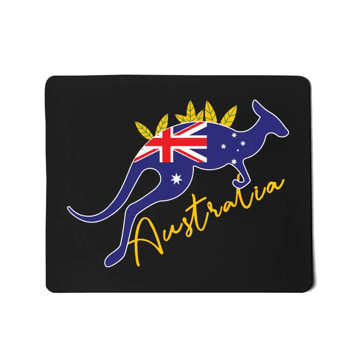 Australia Flag Kangaroo Australian Pride Souvenir Home Mousepad