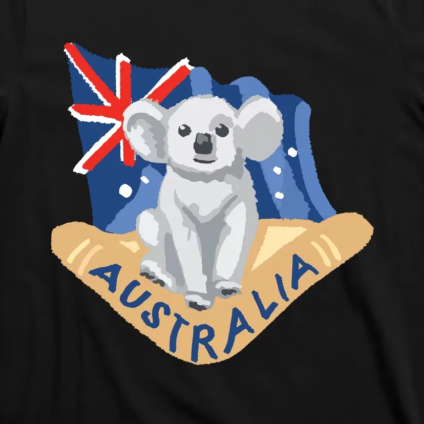 Australia Flag Koala Boomerang T-Shirt