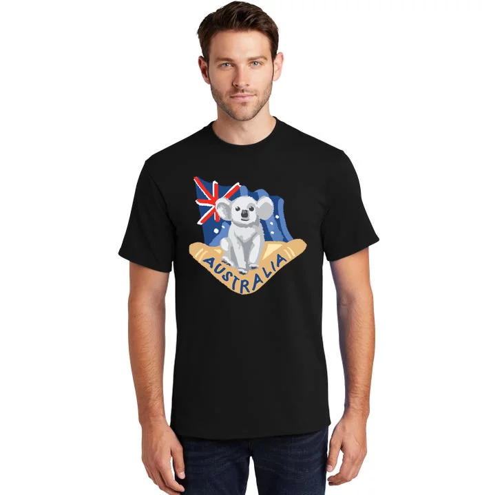 Australia Flag Koala Boomerang Tall T-Shirt