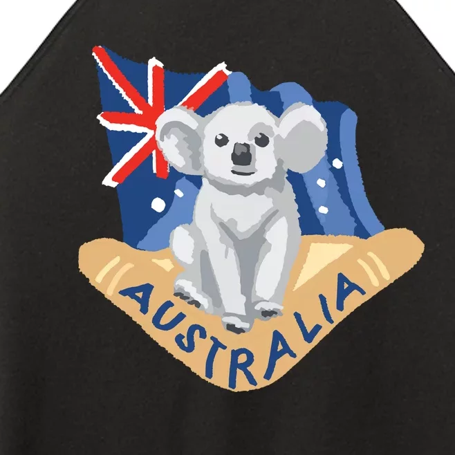 Australia Flag Koala Boomerang Women’s Perfect Tri Rocker Tank