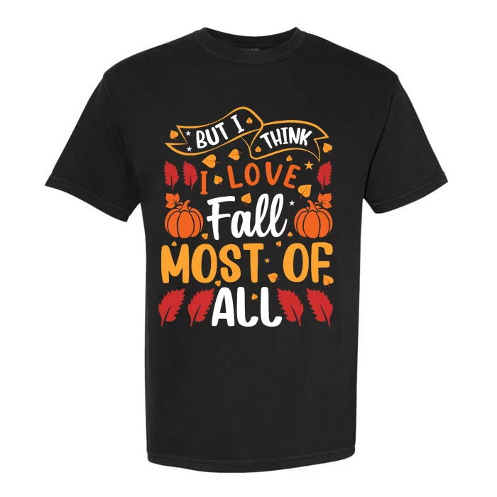 Autumn Fall Love Graphic Garment-Dyed Heavyweight T-Shirt