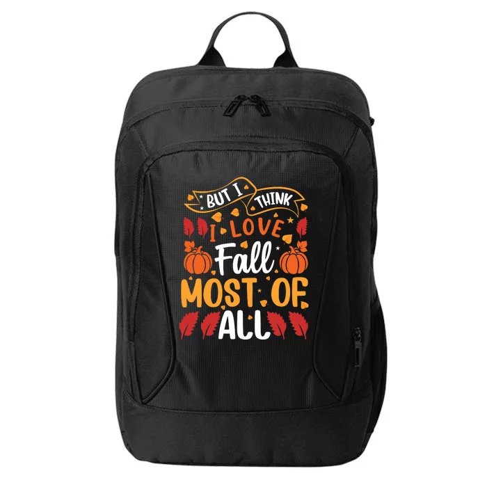 Autumn Fall Love Graphic City Backpack