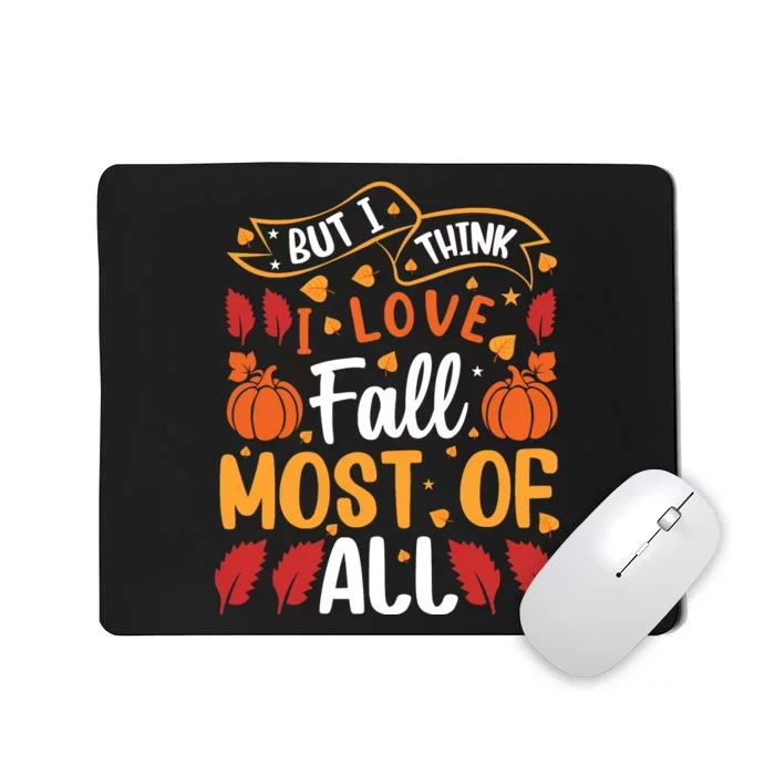 Autumn Fall Love Graphic Mousepad