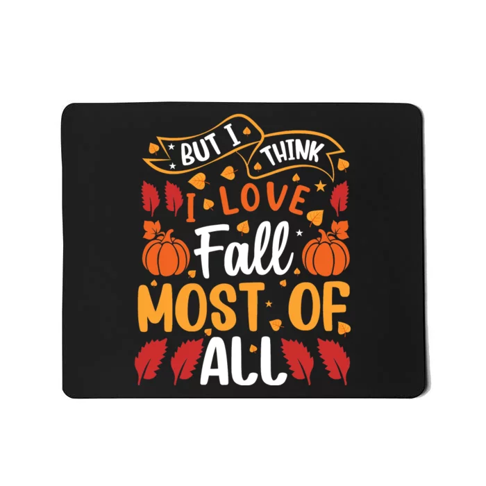 Autumn Fall Love Graphic Mousepad