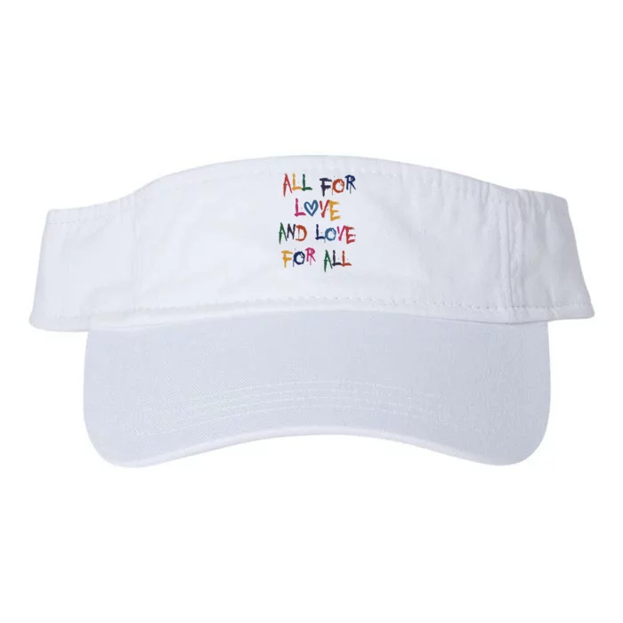 All For Love And Love For All Valucap Bio-Washed Visor