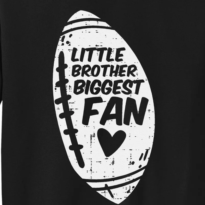 American Football Little Brother Biggest Fan Family Sweatshirt