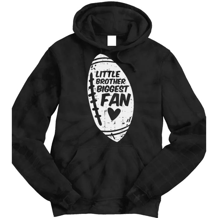 American Football Little Brother Biggest Fan Family Tie Dye Hoodie