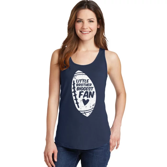 American Football Little Brother Biggest Fan Family Ladies Essential Tank