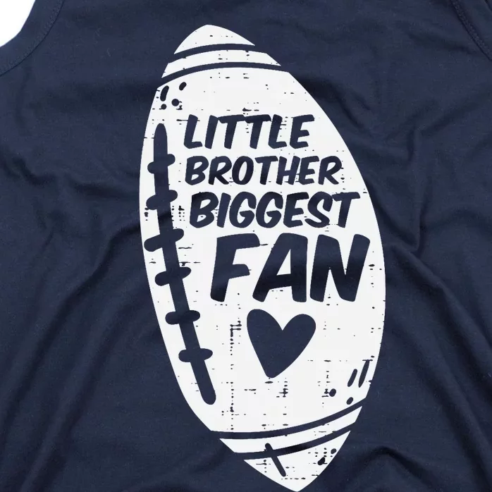 American Football Little Brother Biggest Fan Family Tank Top