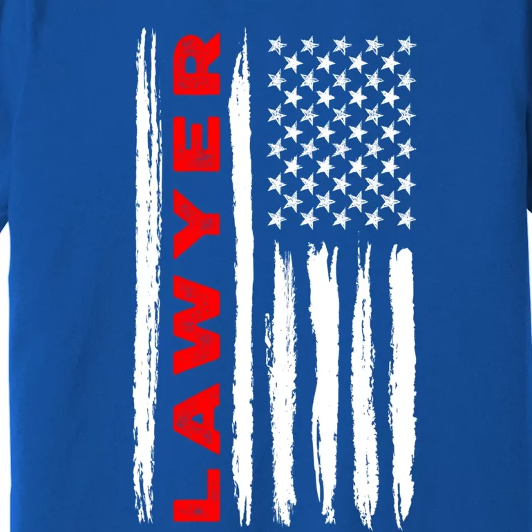 American Flag Lawyer Us Usa Flag Cute Gift Premium T-Shirt