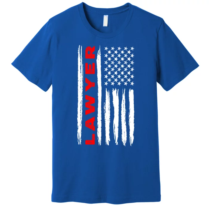 American Flag Lawyer Us Usa Flag Cute Gift Premium T-Shirt