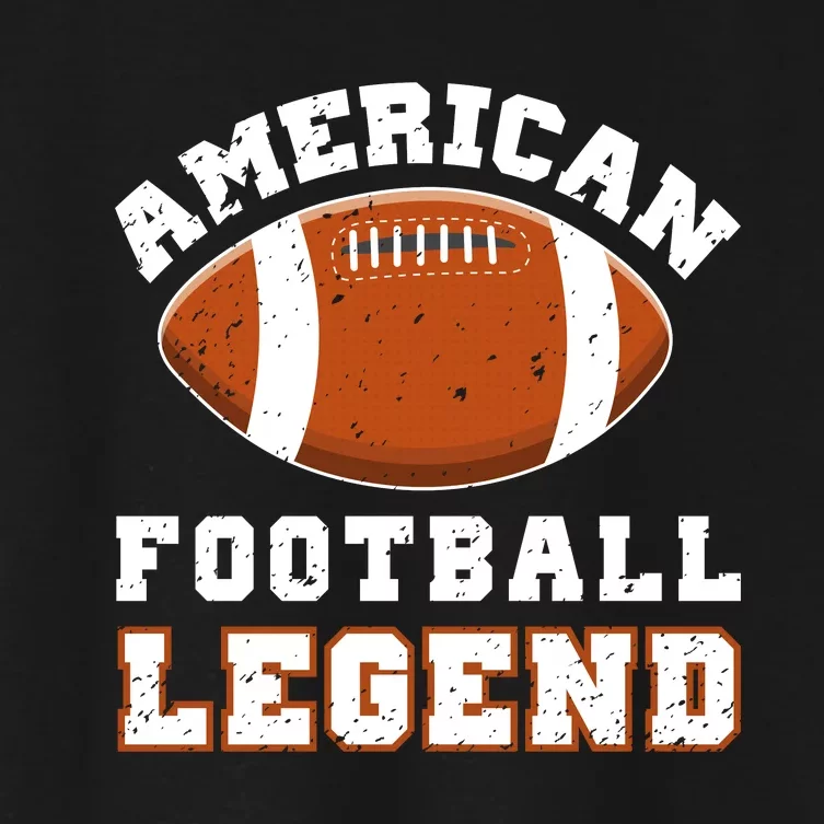 American Football Legend Graphic Women's Crop Top Tee