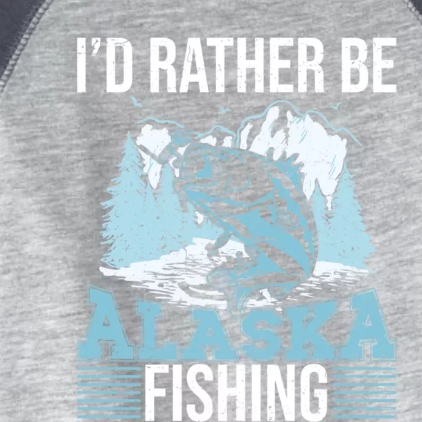 Alaska Fishing Lovers Alaskan Salmon Fish Gift Toddler Fine Jersey T-Shirt