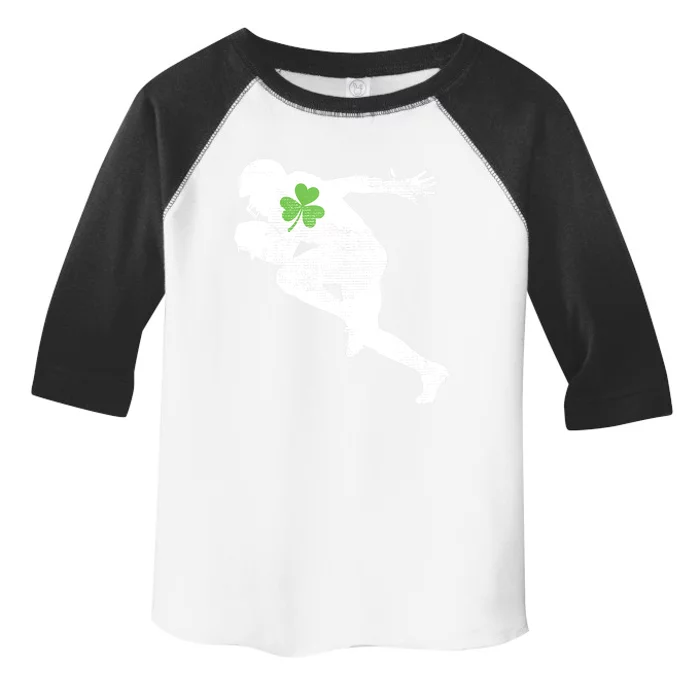 American Football Lovers Green Shamrock Leaf St Patricks Day Toddler Fine Jersey T-Shirt