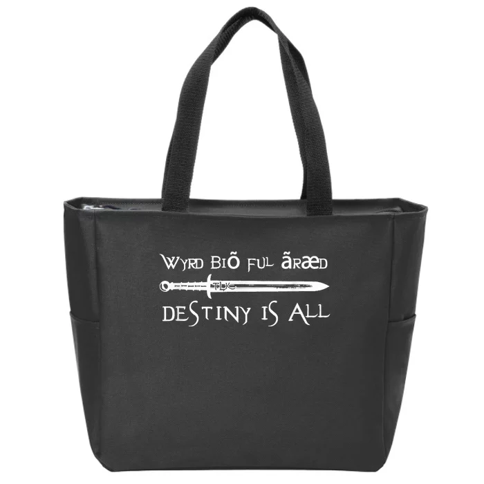 Arseling For Life Destiny Is All Zip Tote Bag