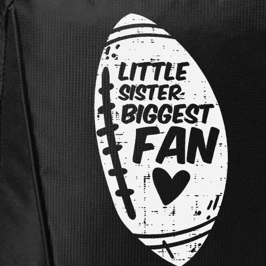 American Football Little Sister Biggest Fan Family City Backpack