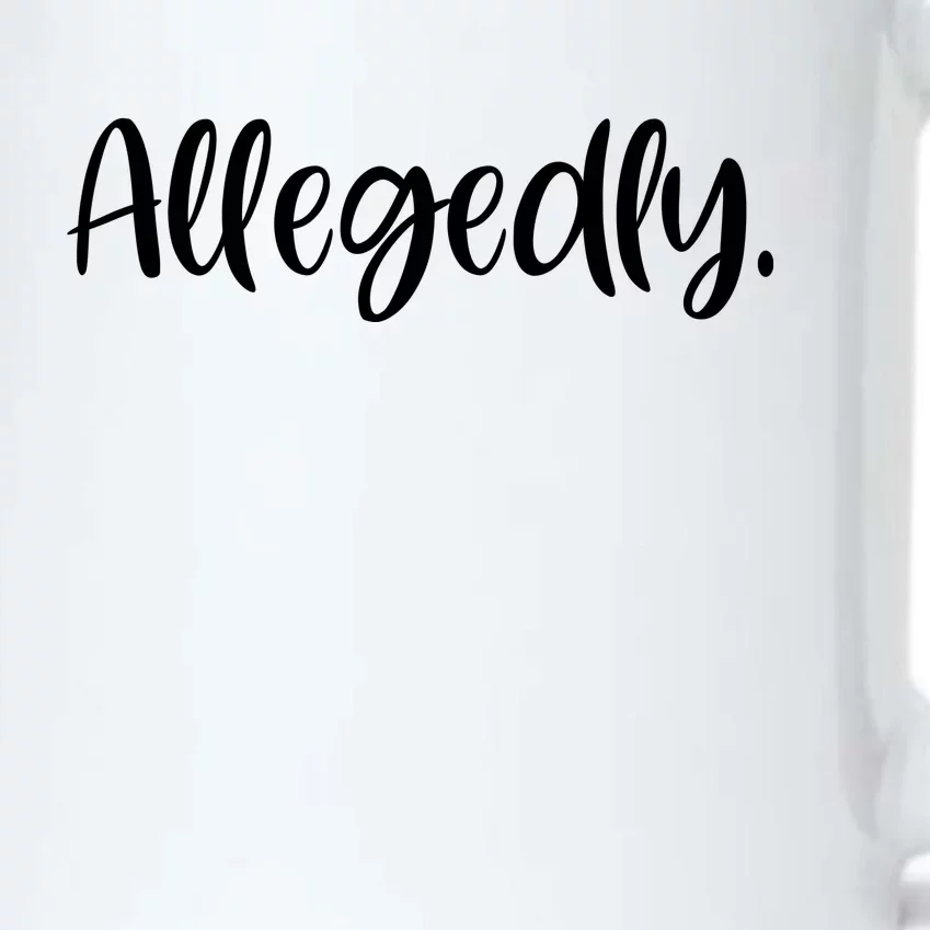 Allegedly Funny Lawyer Black Color Changing Mug