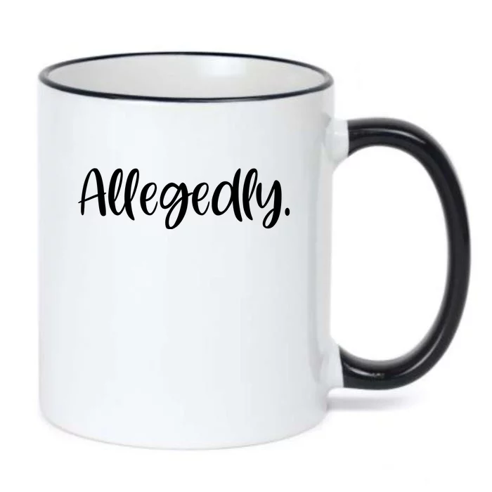 Allegedly Funny Lawyer Black Color Changing Mug