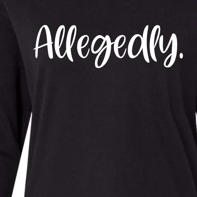 Allegedly Funny Lawyer Womens Cotton Relaxed Long Sleeve T-Shirt