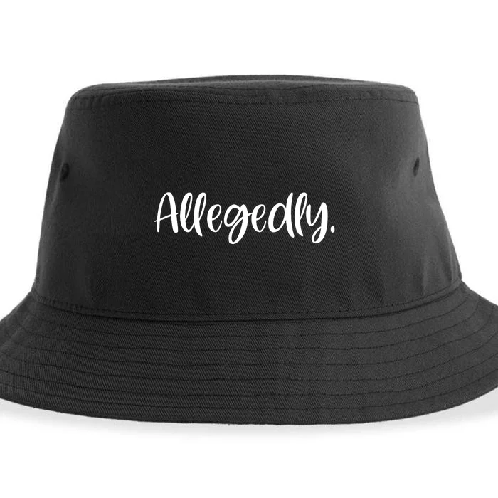 Allegedly Funny Lawyer Sustainable Bucket Hat