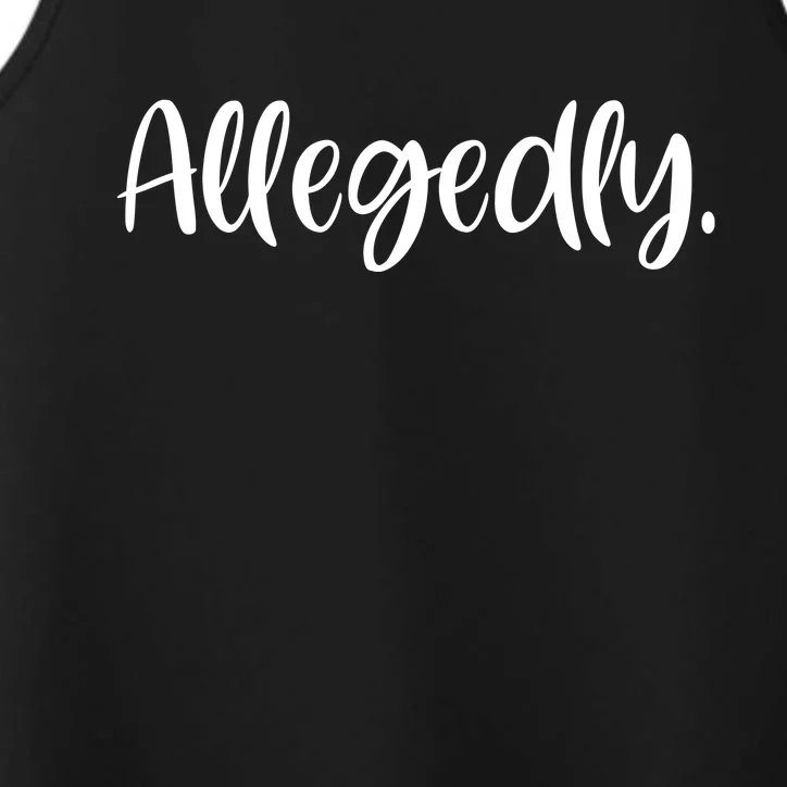 Allegedly Funny Lawyer Performance Tank