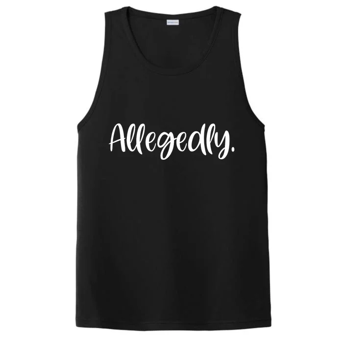 Allegedly Funny Lawyer Performance Tank