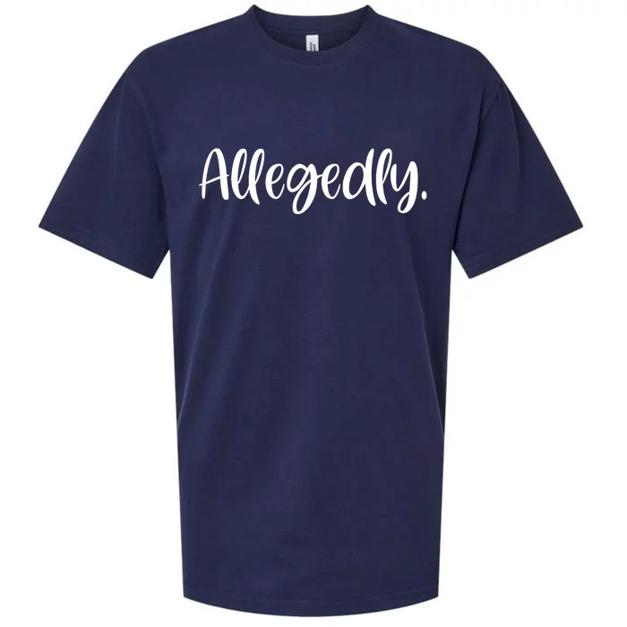 Allegedly Funny Lawyer Sueded Cloud Jersey T-Shirt