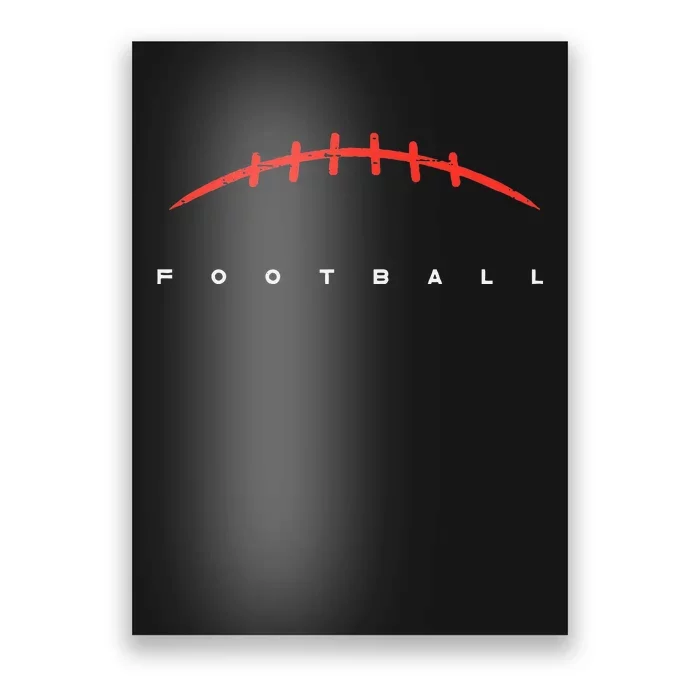 American Football Lines Cool Sports Player Poster