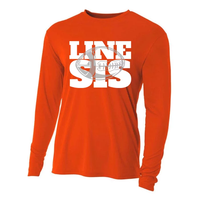 American Football Line Sis Player Support Gift Cooling Performance Long Sleeve Crew