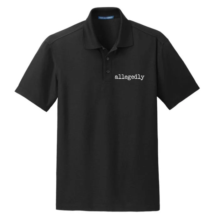 Allegedly Funny Lawyer Attorney Dry Zone Grid Performance Polo