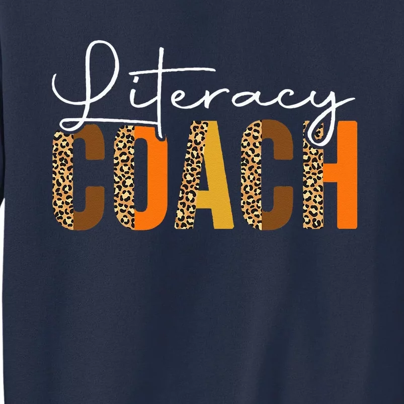 Autumn Fall Literacy Coach Thanksgiving Leopard Squad Sweatshirt