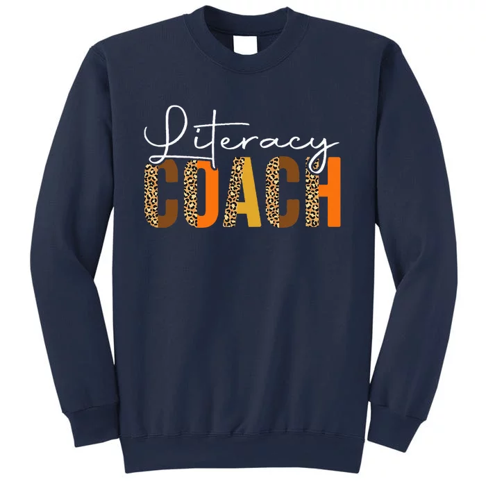 Autumn Fall Literacy Coach Thanksgiving Leopard Squad Sweatshirt