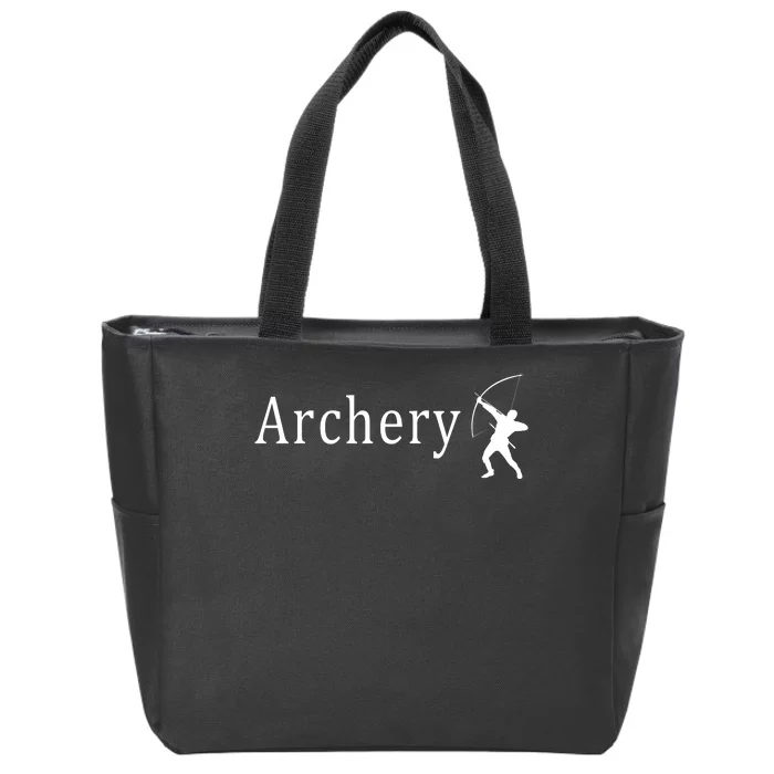 Archery Funny Logo Zip Tote Bag