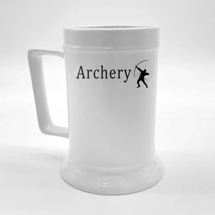 Archery Funny Logo Front & Back Beer Stein