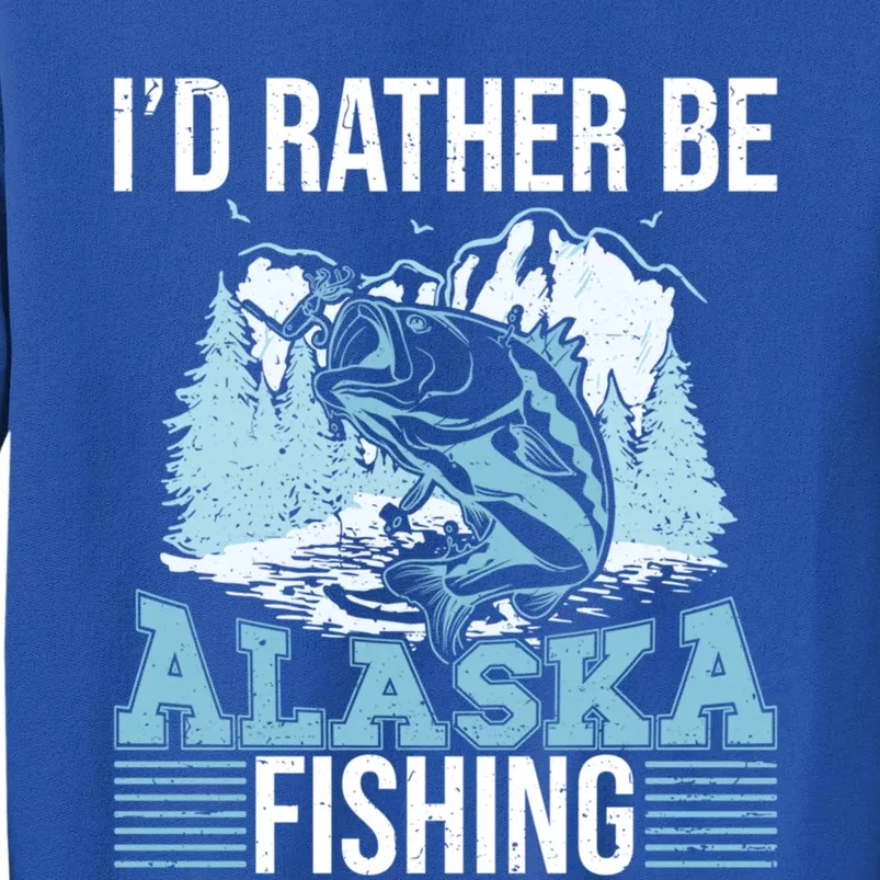 Alaska Fishing Lovers Alaskan Salmon Fish Gift Tall Sweatshirt