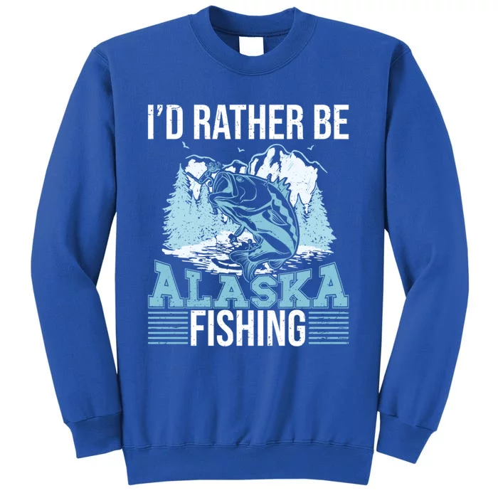 Alaska Fishing Lovers Alaskan Salmon Fish Gift Tall Sweatshirt