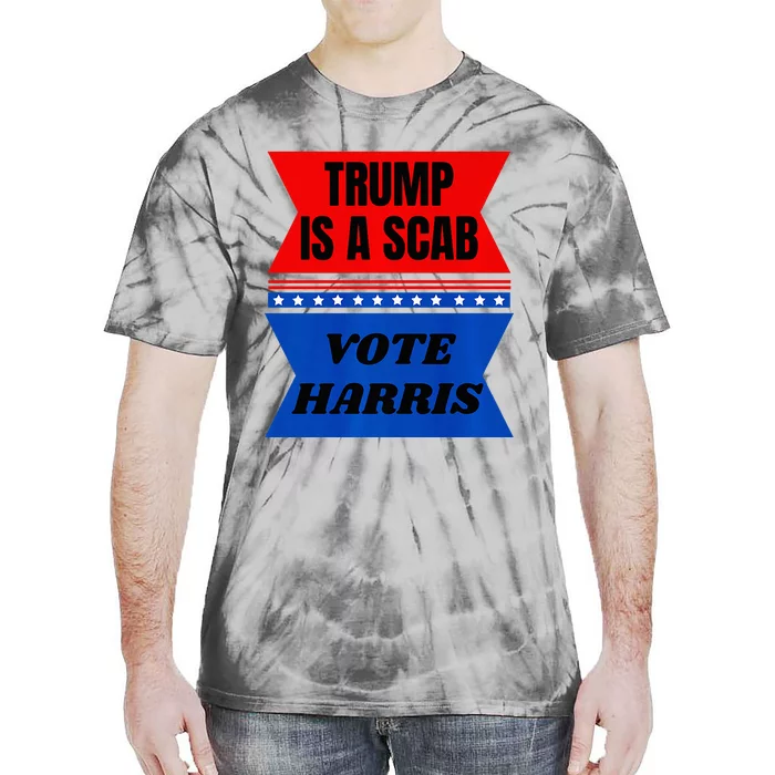 Antitrump Fun Laundry Detergent Vote Harris 2024 Election Tie-Dye T-Shirt