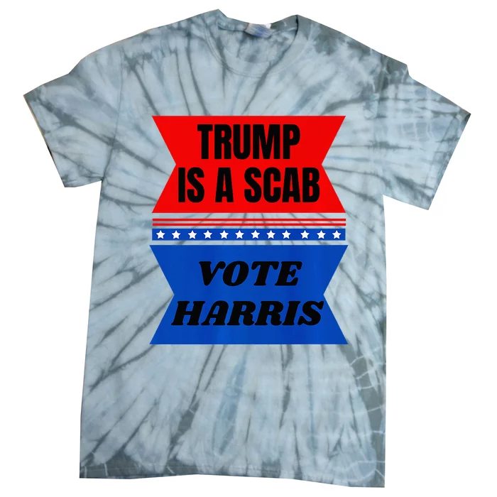 Antitrump Fun Laundry Detergent Vote Harris 2024 Election Tie-Dye T-Shirt