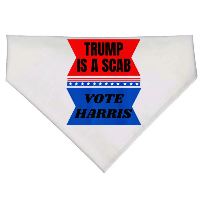 Antitrump Fun Laundry Detergent Vote Harris 2024 Election USA-Made Doggie Bandana