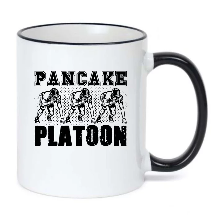 American Football Line Pancake Platoon Player Support Gift Black Color Changing Mug