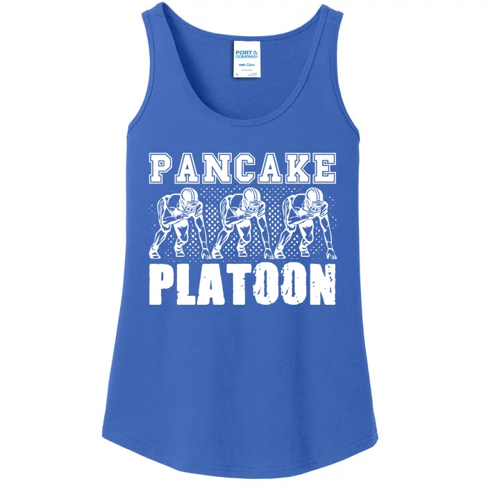 American Football Line Pancake Platoon Player Support Gift Ladies Essential Tank